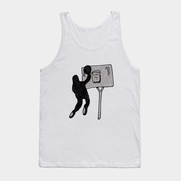 Basketball Shadow Slam Tank Top by ConidiArt